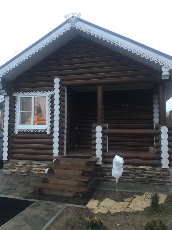 Баня на дровах в поселении Первомайском