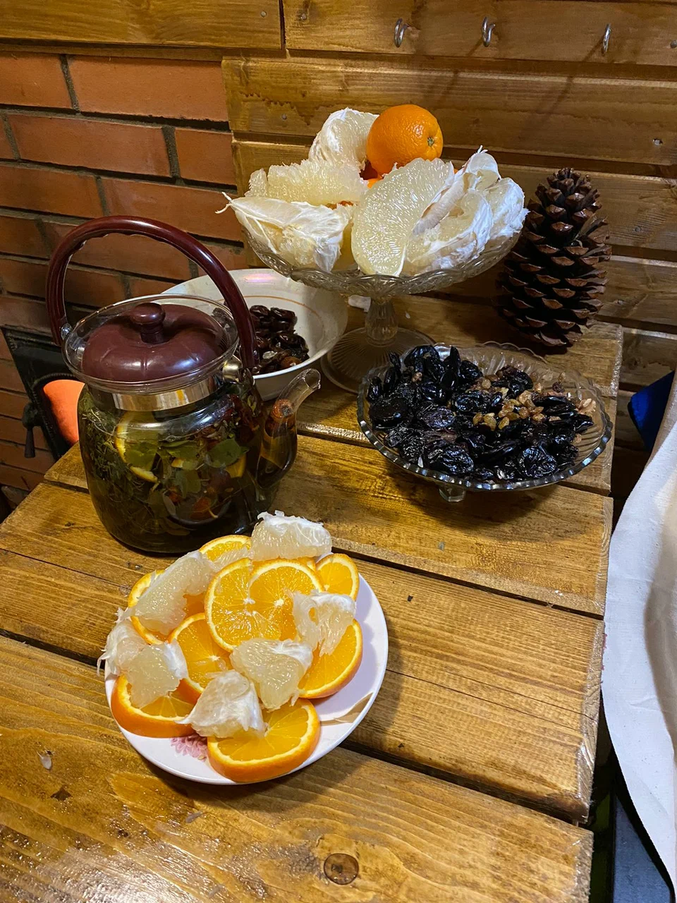 Живая баня на дровах