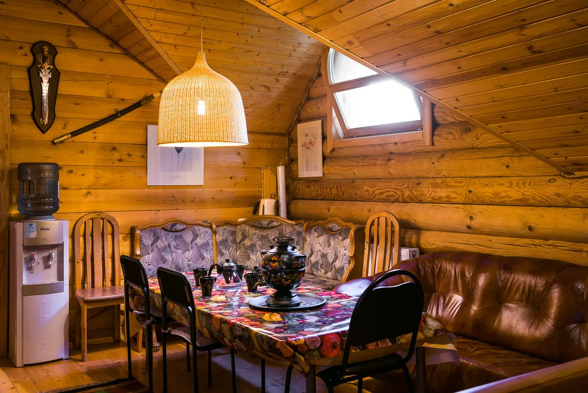Баня в деревне Борзые